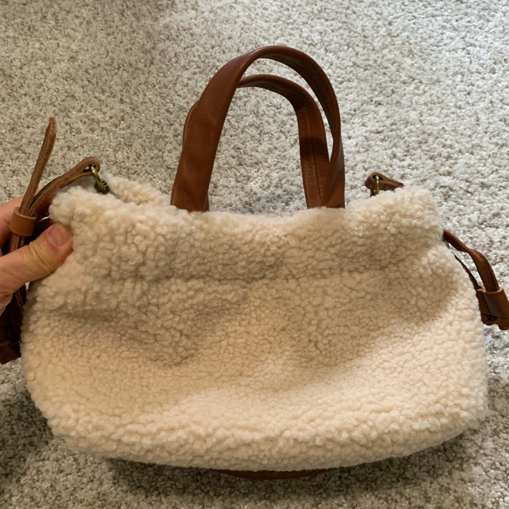 Madewell Cozy Cream and Brown Women's Bag